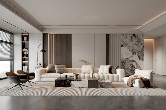 Modern All-Aluminum Living Room